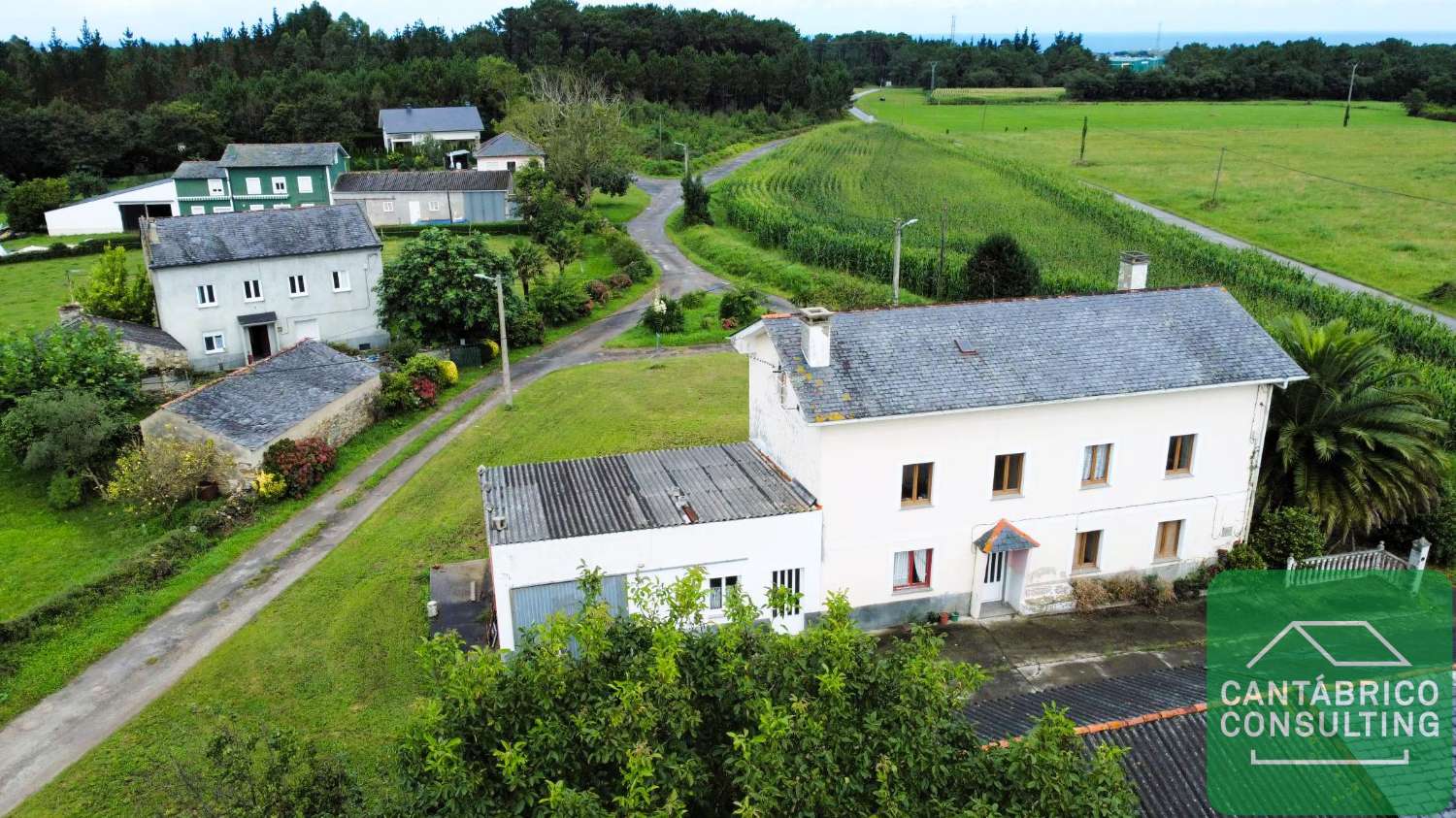 GRAN CASA FAMILIAR EN LAS CAMPAS, CASTROPOL CON ANEJOS Y MUCHAS POSIBILIDADES EN ZONA COSTERA DE ASTURIAS