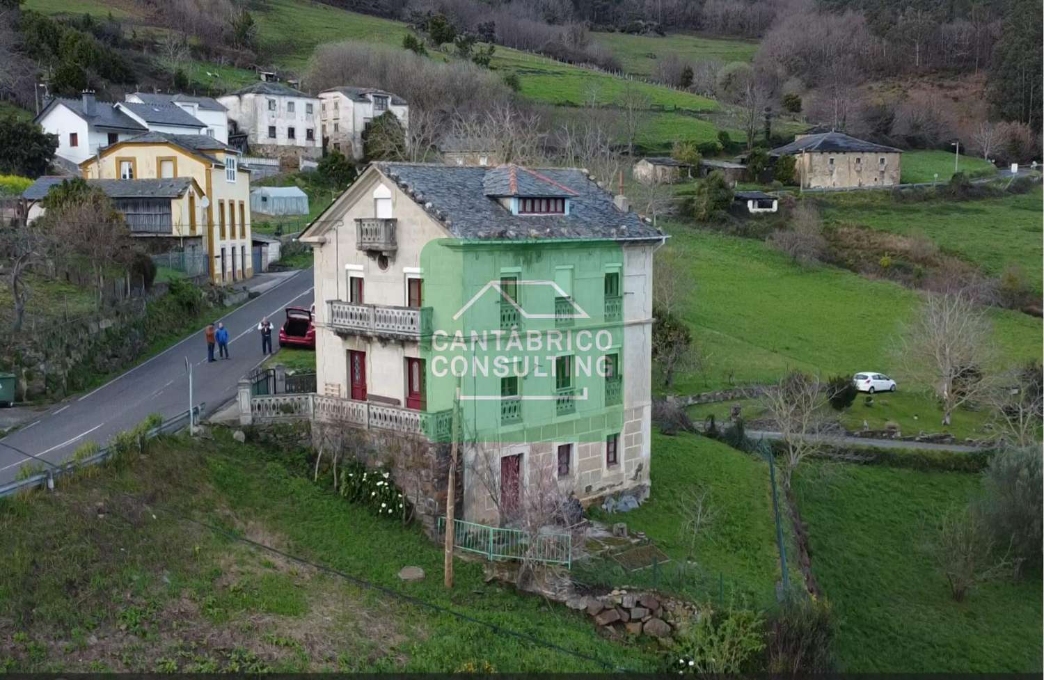 GRAN CASA  ESPECIAL ESTILO INDIANO CON VISTAS DE ENSUEÑO EN DOIRAS BOAL - ASTURIAS