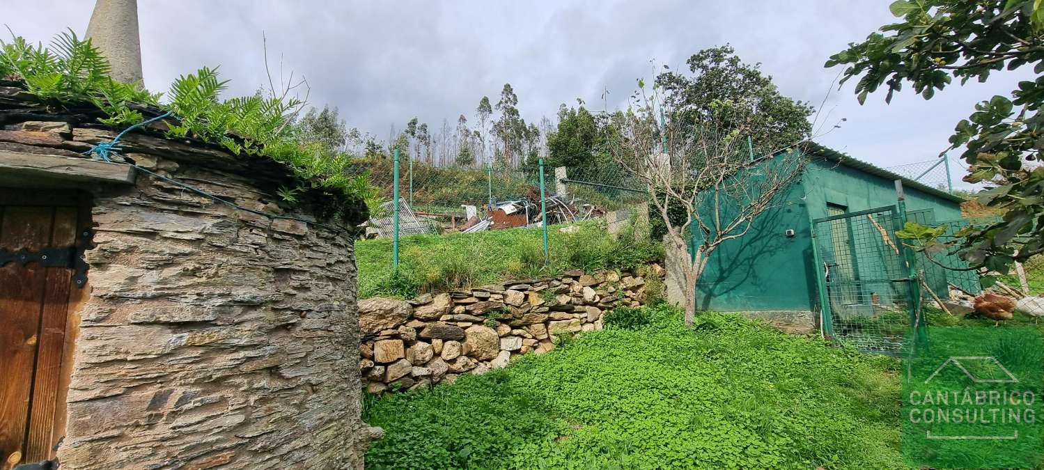 CHALET DE DOS PLANTAS EN FINCA DE 14000 m² EN SAN VICENTE DE CUBELAS, RIBADEO.