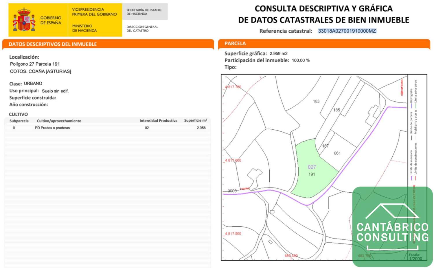 Terrain-à-bâtir en vente à Coaña